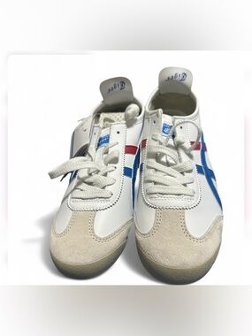 Onitsuka Tiger Mexico 66 white & blue trainers  Size 6.5 #NoBox